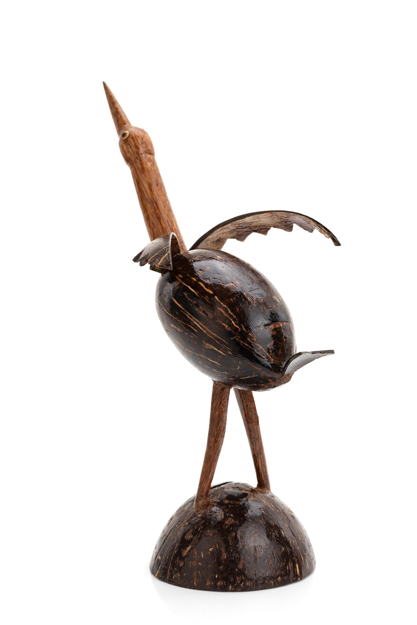 Handcrafted Coconut Shell Bird Figurine