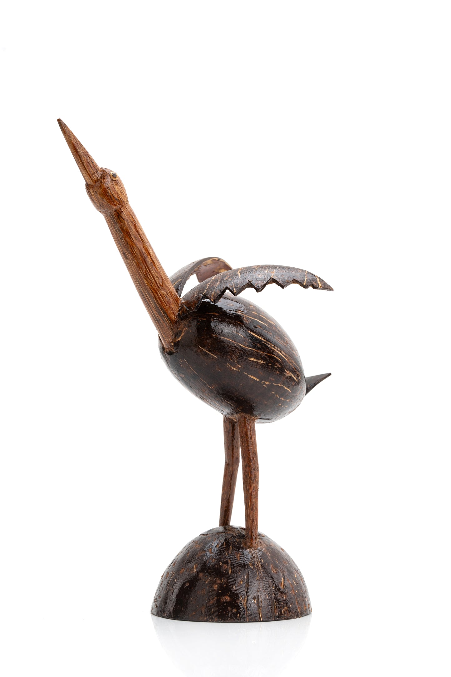 Handcrafted Coconut Shell Bird Figurine