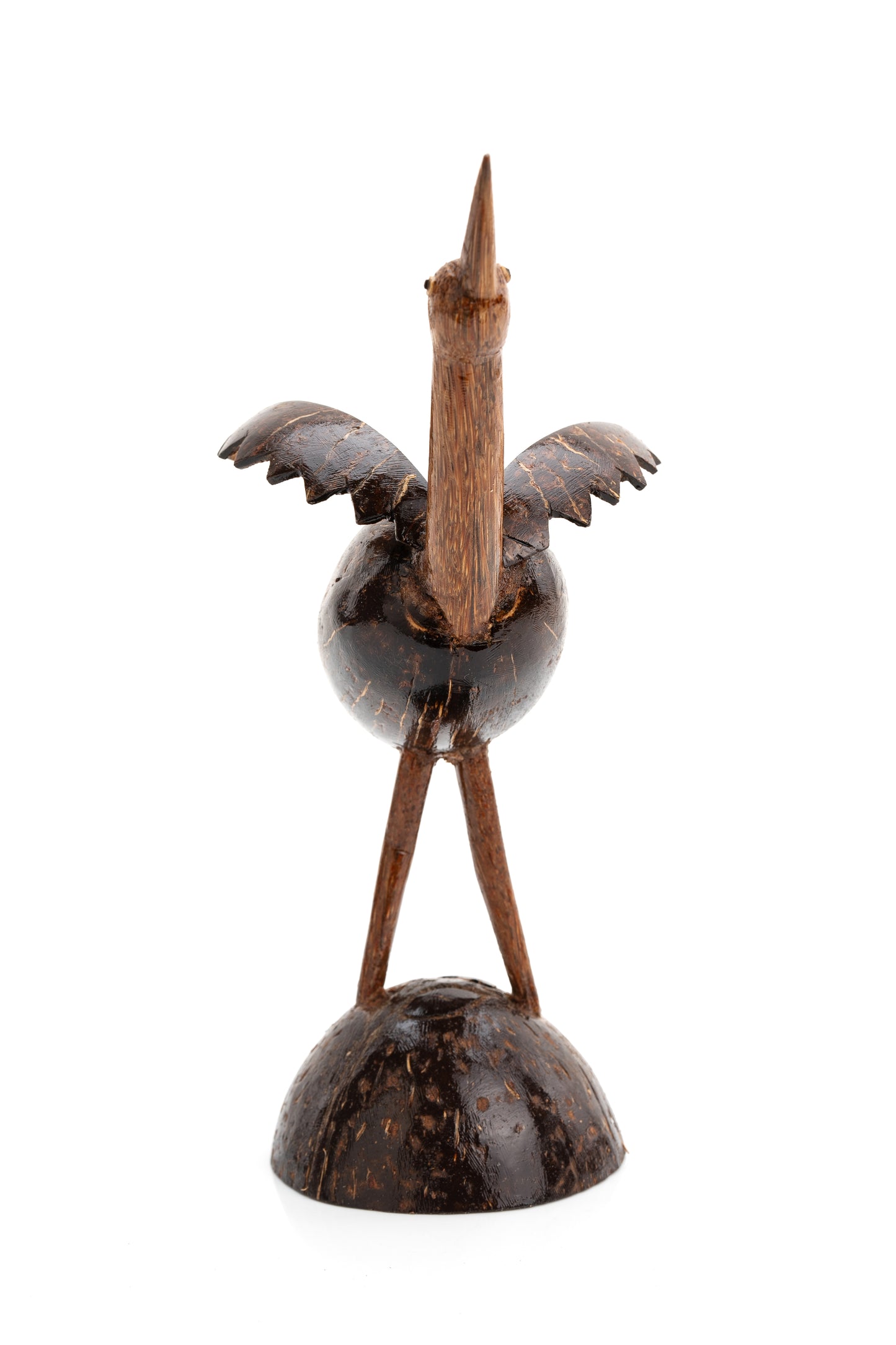 Handcrafted Coconut Shell Bird Figurine