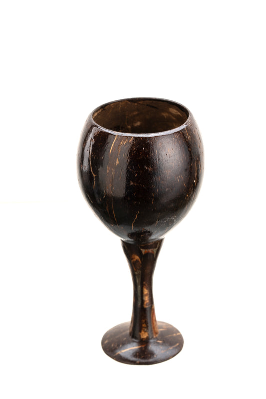 Handcrafted Coconut Shell Wine Goblet